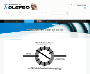 Mantelwellensperre Quelle: by DL2FBO.de