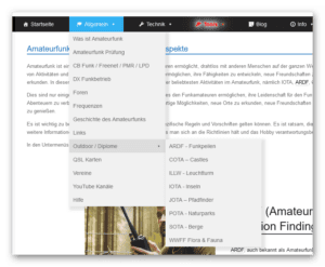 Info über Outdoor Diplome im Amateurfunk